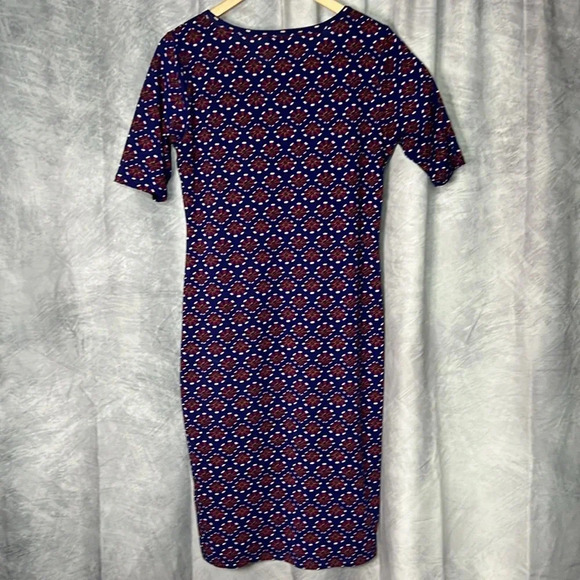 LuLaRoe Julia Purple Flowered Dress LIKE NEW- sz M - Picture 8 of 12